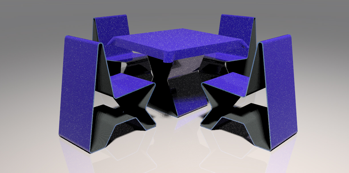 glitter table